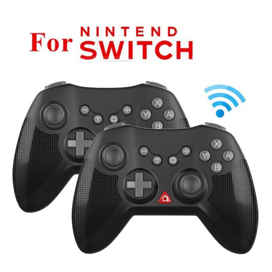 Switch Bluetooth Wireless Game Controller Handle with Charging Cable Set blue