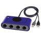 Switch/WIIU/PC Switch Controller Adapter NGC to Switch GC to WIIU NGC to PC Gamecube Adapter blue