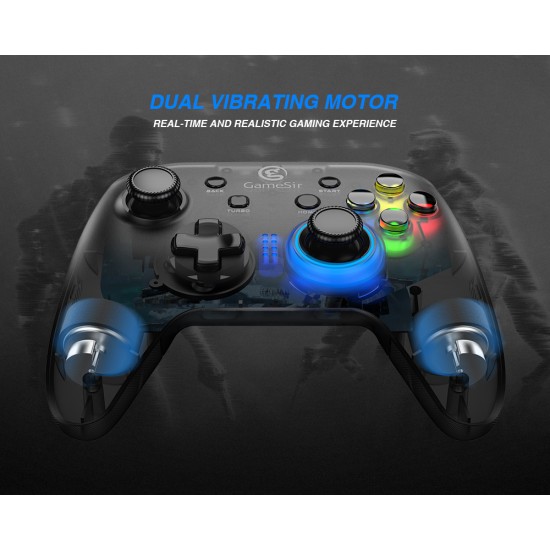 T4w Usb Wired Game Controller Gamepad With Vibration And Turbo Function Joystick Black