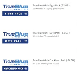 True Blue Mini Crackhead Pack 101 Games /Meth Pack 101 Games/32G Fight Pack 58 Games for  Classic Games & Accessories