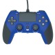 Usb Wire-control Gamepad Controller Compatible for PS4 Joystick Gamepads with 6-axis Vibration Function Blue