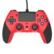 Usb Wire-control Gamepad Controller Compatible for PS4 Joystick Gamepads with 6-axis Vibration Function Red