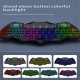 V18 Wireless Mini Keyboard with Touchpad Touch Keypad Colorful Backlight for Smart TV Black