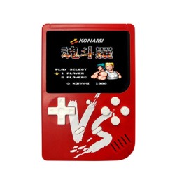 VS Vintage Classic Mini Palm Game Machine Built-in 500 Classic Games with Gamepad red