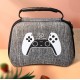 Waterproof Storage Bag Carrying Case for PS5 Gamepad Housing Shell Shockproof Protective Cover black