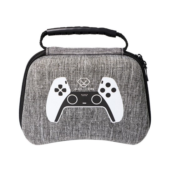 Waterproof Storage Bag Carrying Case for PS5 Gamepad Housing Shell Shockproof Protective Cover black