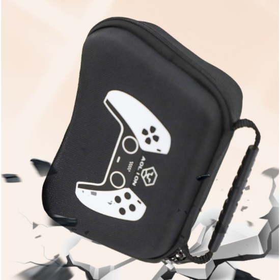 Waterproof Storage Bag Carrying Case for PS5 Gamepad Housing Shell Shockproof Protective Cover black