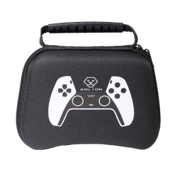 Waterproof Storage Bag Carrying Case for PS5 Gamepad Housing Shell Shockproof Protective Cover black