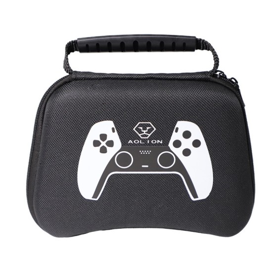 Waterproof Storage Bag Carrying Case for PS5 Gamepad Housing Shell Shockproof Protective Cover black