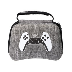 Waterproof Storage Bag Carrying Case for PS5 Gamepad Housing Shell Shockproof Protective Cover gray