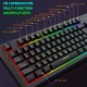 Wireb Control Gaming Keyboard Y200 RGB Colorful Backlight 87-key Usb Keyboard Black