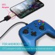 Wired Gaming Controller Dual-vibration Gamepad Pc Game Controller Joystick Compatible for Windows Vista TV Box Blue