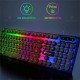 Wired Keyboard Mouse Set Colorful Backlight Mechanical 108 Keys Keyboard 3D Rollers Mouse Black