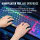 Wired Keyboard Mouse Set Colorful Backlight Mechanical 108 Keys Keyboard 3D Rollers Mouse Black