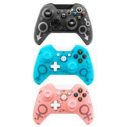 Wireless 2.4GHz Game Controller for Xbox One for PS3 PC Games Joystick Gamepad with Dual Motor Vibration blue