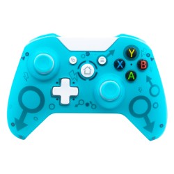 Wireless 2.4GHz Game Controller for Xbox One for PS3 PC Games Joystick Gamepad with Dual Motor Vibration blue