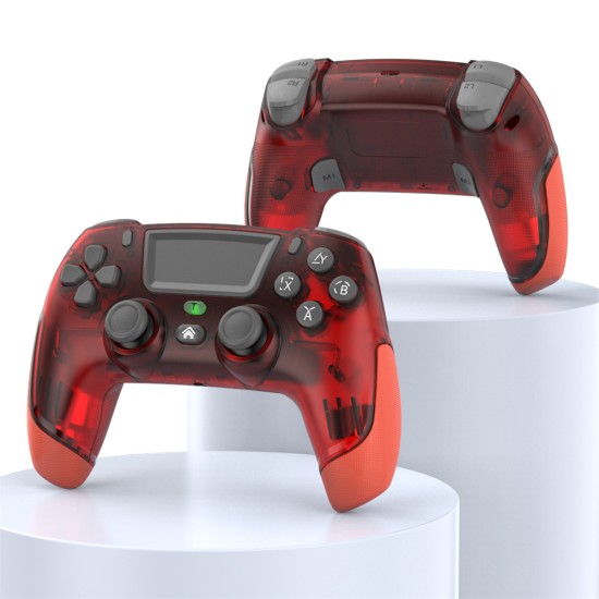 Wireless Bluetooth Controller Game Handle Compatible for Ps4 IOS  Android Switch Computer TV Orange