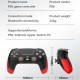 Wireless Bluetooth Controller Game Handle Compatible for Ps4 IOS  Android Switch Computer TV Orange