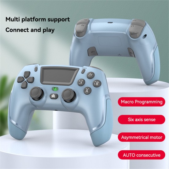 Wireless Bluetooth Controller Game Handle Compatible for Ps4 IOS Android Switch Computer TV Black