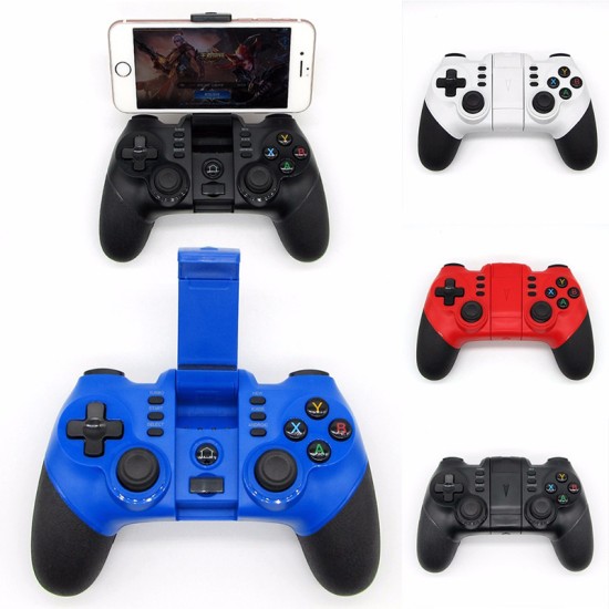 Wireless Bluetooth Game Controller for iPhone Android Phone Tablet PC Gaming White