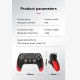 Wireless Bluetooth Gamepad Vibration 6-axis Console Controller Joystick Compatible for Ps4 Black Red