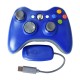 Wireless Controller Joysticks Bluetooth Vibration Gamepad Handle with 2.4G Receiver Compatible for Xbox360 PC White