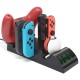 Wireless Game Controller Base Gamepad 8-in-1 Charger Base for Switch Joy Con 19035 without adaptor