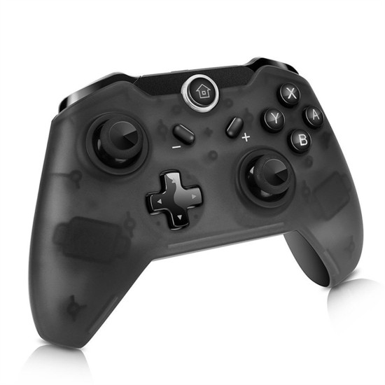 Wireless Gamepad Controller Dual Motor Vibration Somatosensory Game Control Handle Compatible For Switch Console black