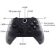 Wireless Gamepad Controller Dual Motor Vibration Somatosensory Game Control Handle Compatible For Switch Console black