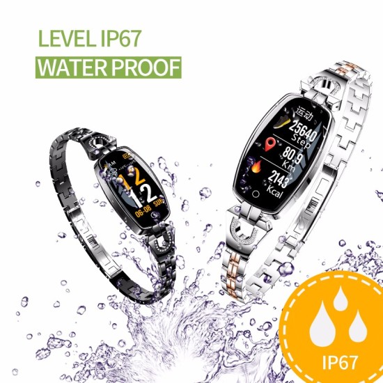 Bluetooth Smart Bracelet Step Counter Calorie Remote Information Reminder Continuous Heart Rate Monitoring Bracelet Silver