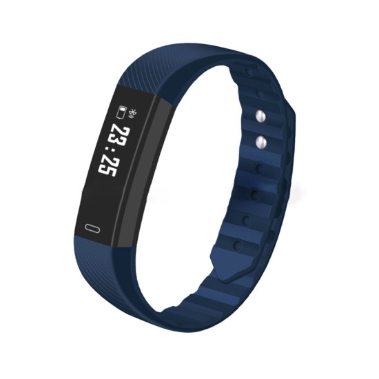 IP67 Waterproof Bracelet - Pedometer, Children Activity Tracker, Waterproof, OLED, Bluetooth 4.0 (WITHOUT Heart Rate, Navy Blue)