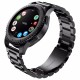 20/22mm Stainless Steel Watch Band Universal for Ticwatch/Moto 360 2nd 460/Samsung Gear S3/HUAWEI GT Metal Wristband black_22CM