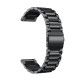 20/22mm Stainless Steel Watch Band Universal for Ticwatch/Moto 360 2nd 460/Samsung Gear S3/HUAWEI GT Metal Wristband black_22CM