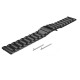 22mm Stainless Steel Bracelet Strap for Samsung Gear S3 Frontier - Black