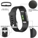 3pcs/set Replacement Wristband for Fitbit Charge 2 Band Silicone Strap Gray + black + midnight blue