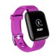 Bluetooth Heart Rate Blood Pressure Smart Watch Fitness Tracker Bracelet purple