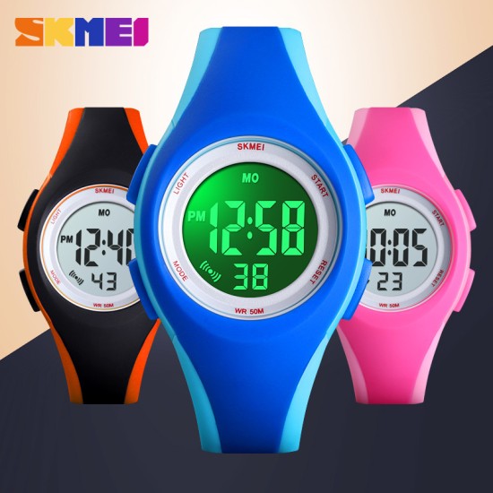 Boys Girls Watch Fashion Luminous Waterproof Electronic Children's Watch Blue