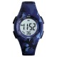 Boys Girls Watch Fashion Luminous Waterproof Electronic Children's Watch Blue camouflage