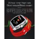 C1 Smart Bracelet Temperature Monitor Bluetooth Heart Rate Blood Pressure Smart Watche Golden