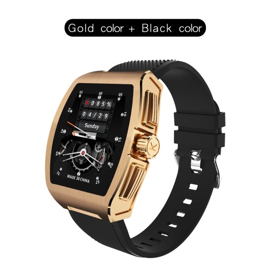 C1 Smart Bracelet Temperature Monitor Bluetooth Heart Rate Blood Pressure Smart Watche Golden