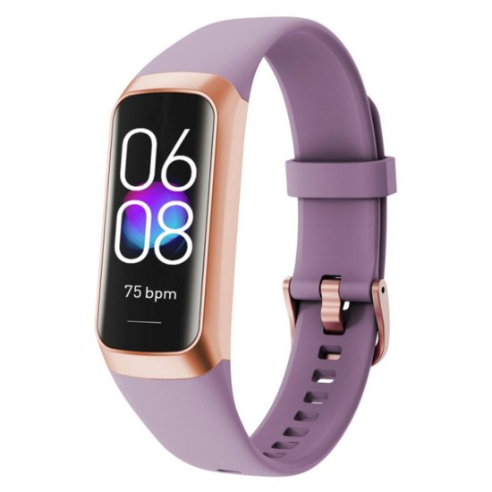 C60 Boys Girls Smart Watch 1.1-inch Amoled High-definition Screen Body Temperature Heart Rate Sleep Monitor Children Sports Bracelet Purple