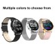 CF18 Smart Bracelet Round Color Screen Waterproof Heart Rate Blood Pressure Smart Watch Smart Wristband Pedometer Fitness Tracker Silver magnetic section