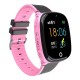 Children Smart Watch GPS Positioning Wristwatch Card Photo Camera for Student Kids Pink