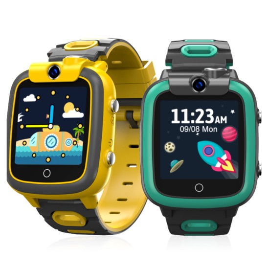 Children Smart Watch Photo Video Mp3 Music Playback Recording Calculator Alarm Clock Watches with Puzzle Gaming Green