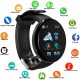 D18 Fitness Watch Smart Bracelet Heart Rate Monitor Blood Pressure Blood Oxygen Measurement Healthy Life Sleep Tracker for iOS Android Phone blue