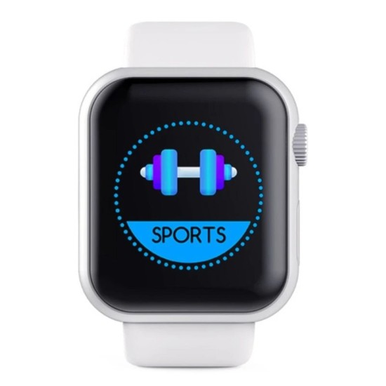 D28 Smartwatch Bluetooth Waterproof Fitness Monitoring Smart Bracelet white