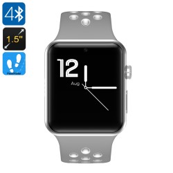 DM09 Plus Bluetooth Watch - SMS, Phone Call, Social Media Notifications, DM09 Plus Bluetooth 4.0, OLED (Gray + White)