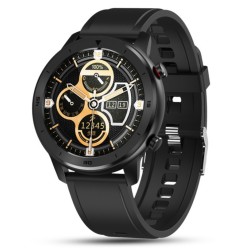 DT78 Smart Watch Sports Smartwatch Fitness Bracelet B1.3inch Full Touch Screen 230mAh Battery IP68 Waterproof Health Monitor Brown silicone band