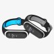 Double Color Round Holes Watch Band with Buckle Wrist Strap Replacement WristBand for XIAOMI MI Band 4 Black red