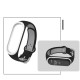 Double Color Round Holes Watch Band with Buckle Wrist Strap Replacement WristBand for XIAOMI MI Band 4 Black red